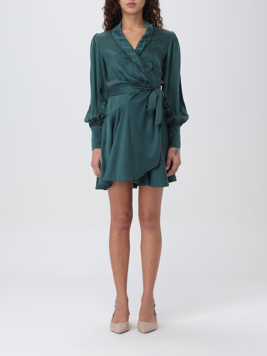 green lace bardot dress Green belted midi dress - size UK 12 main image 1