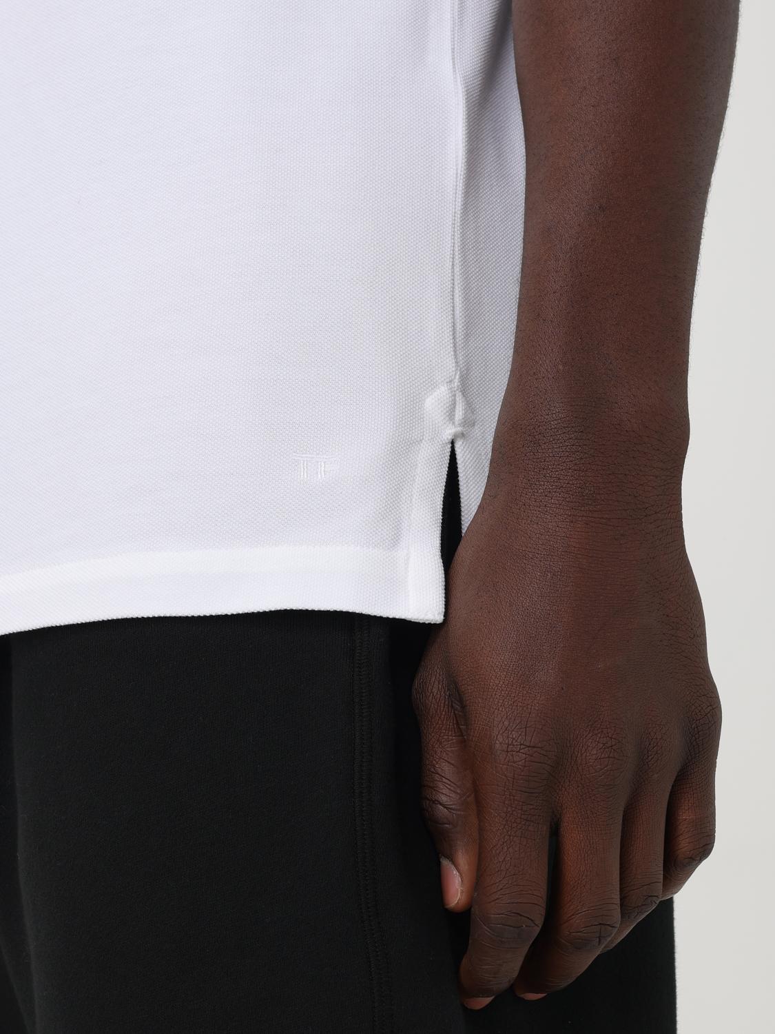 TOM FORD POLO: Polo herren Tom Ford, Weiß - Img 5