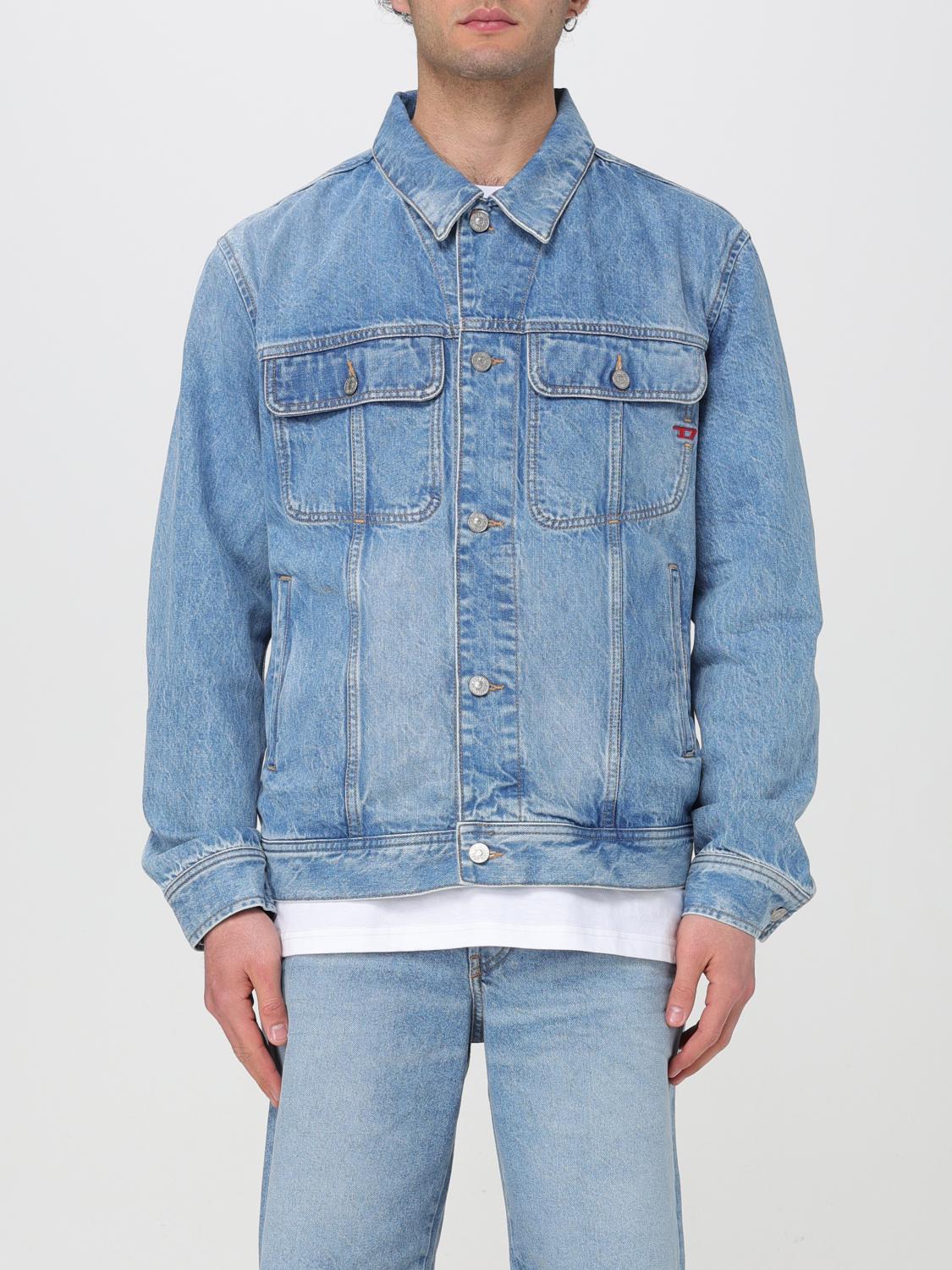 DIESEL JACKET: Jacket men Diesel, Denim - Img 1
