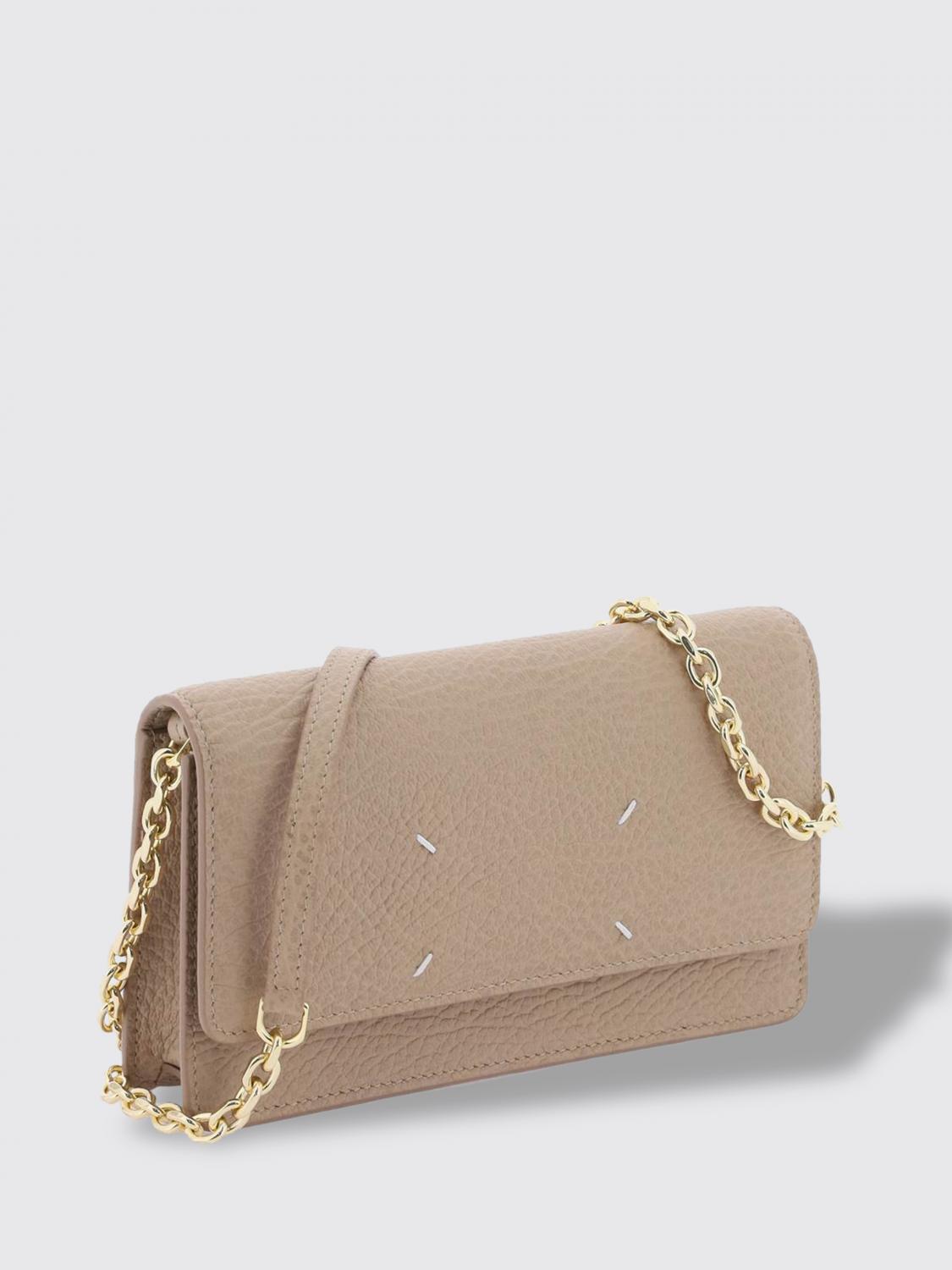 MAISON MARGIELA MINI BOLSO: Bolso cartera Maison Margiela de piel granulada, Marrón - Img 3