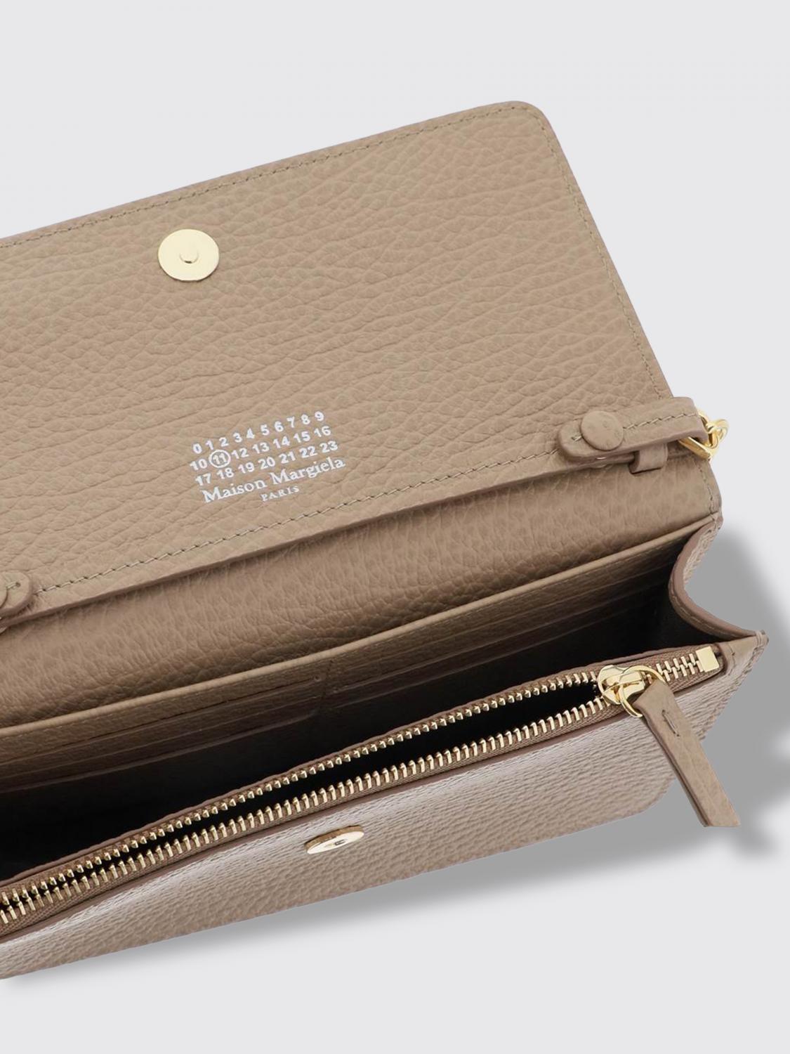MAISON MARGIELA MINI BOLSO: Bolso cartera Maison Margiela de piel granulada, Marrón - Img 4