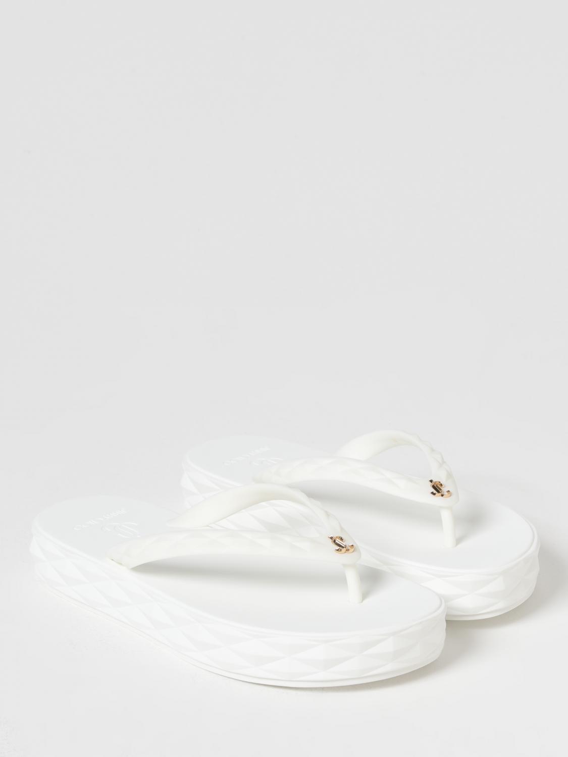 Jimmy Choo Diamond rubber flip flops - White | DIAMONDFLIPFLOPRUB