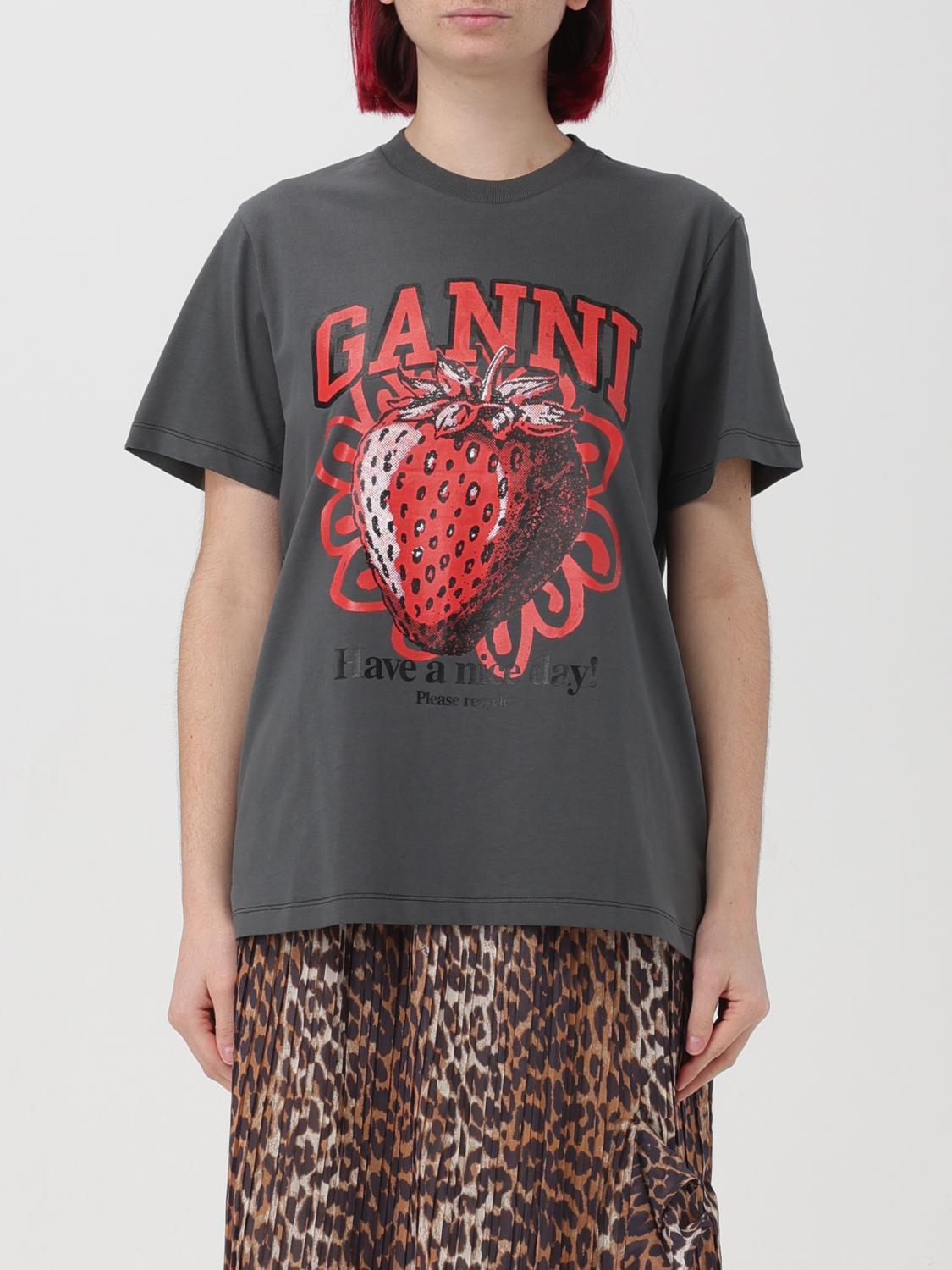 GANNI:Tシャツ レディース - グレー | GIGLIO.COMオンラインの GANNI:Tシャツ レディース - グレー | GIGLIO.COMオンラインの