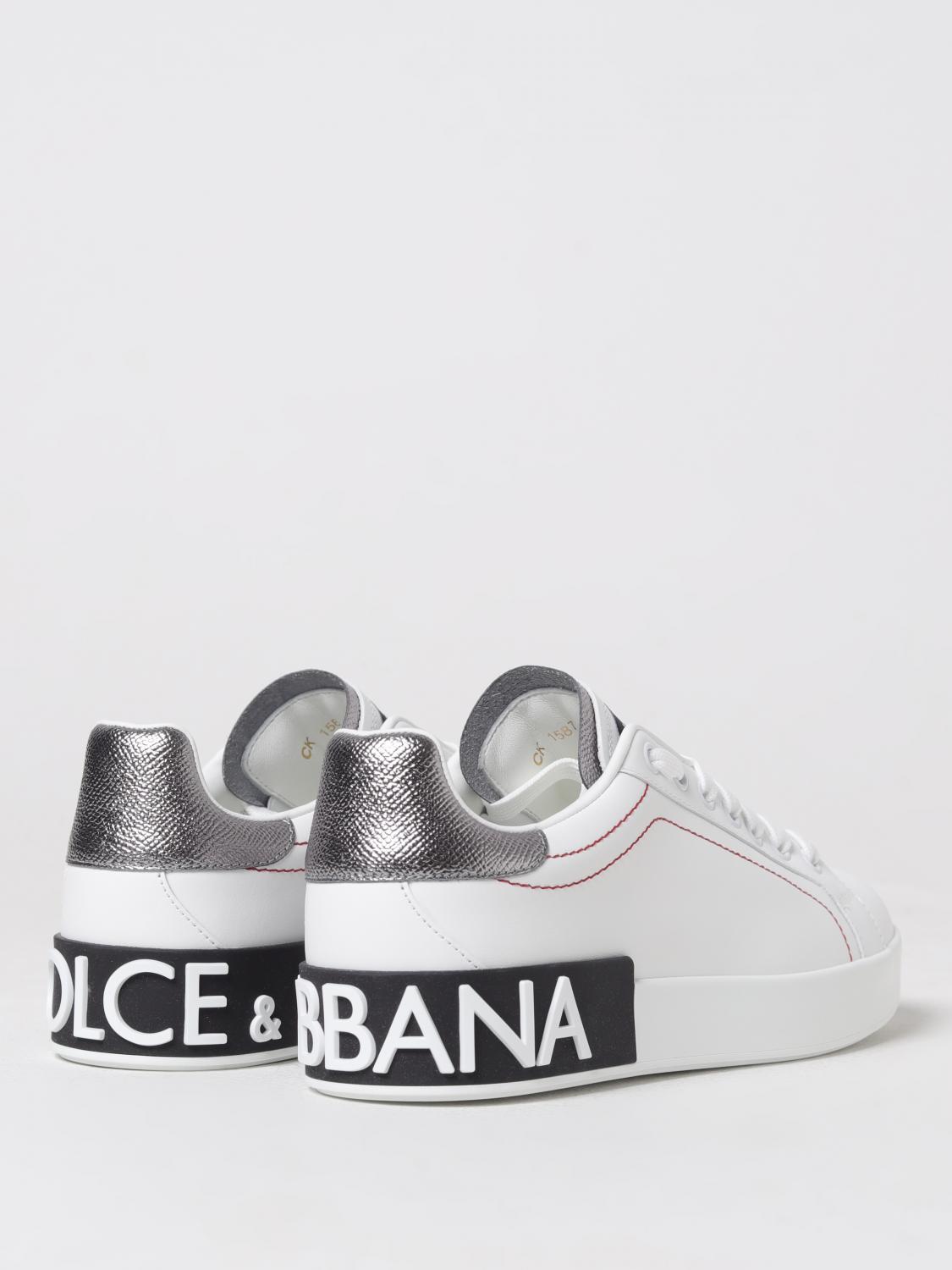 スニーカー DOLCE & GABBANA leather portofino sne CK1587 AH527 Dolce & Gabbana Outlet: Portofino sneakers in leather
