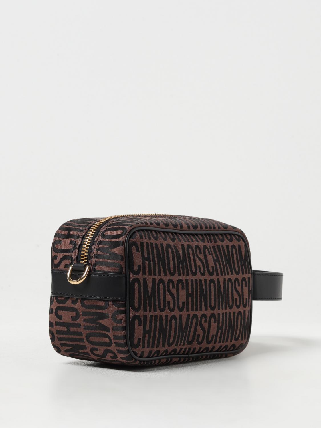 MOSCHINO COUTURE COSMETIC CASE: Bags men Moschino Couture, Brown - Img 2