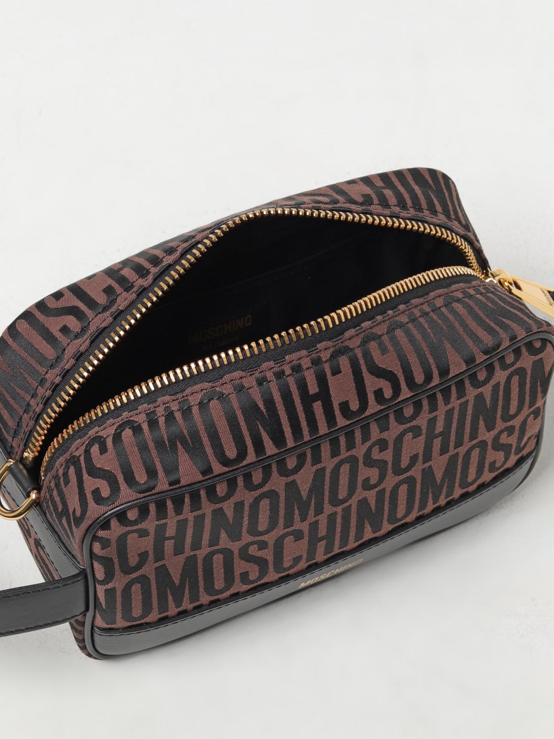 MOSCHINO COUTURE COSMETIC CASE: Bags men Moschino Couture, Brown - Img 3