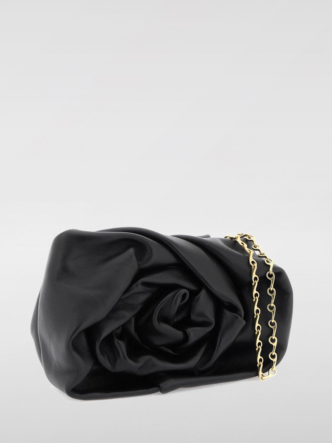 BURBERRY BORSA MINI: Clutch Rose Burberry in nappa, Nero - Img 2