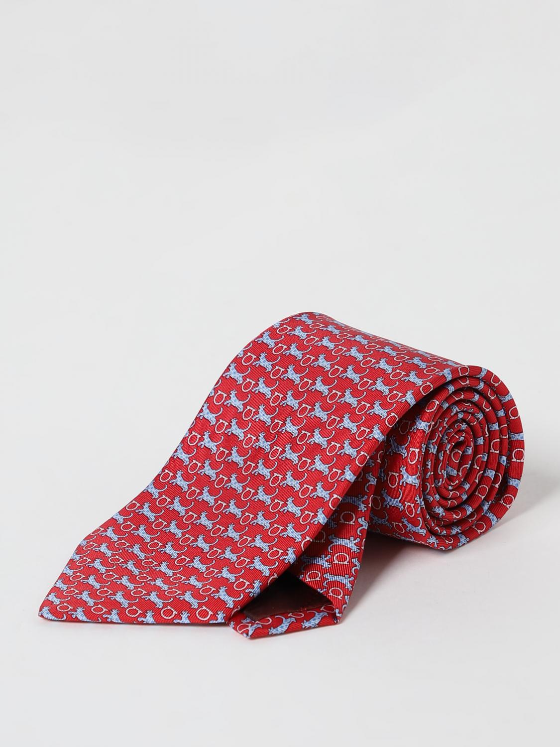 FERRAGAMO TIE: Tie men Ferragamo, Red - Img 1