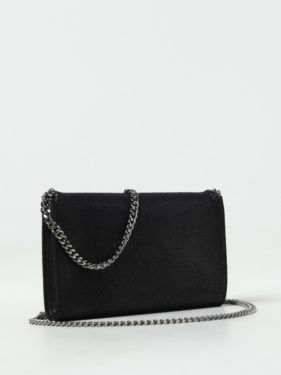 STELLA MCCARTNEY BORSA A TRACOLLA: Borsa Falabella Stella McCartney in pelle sintetica cracklé, Nero - Img 2