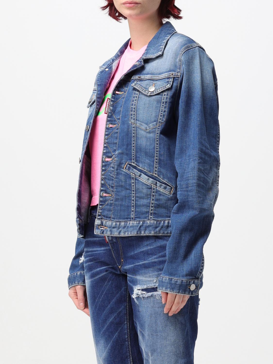 DSQUARED2 JACKE: Jacke damen Dsquared2, Blau - Img 4