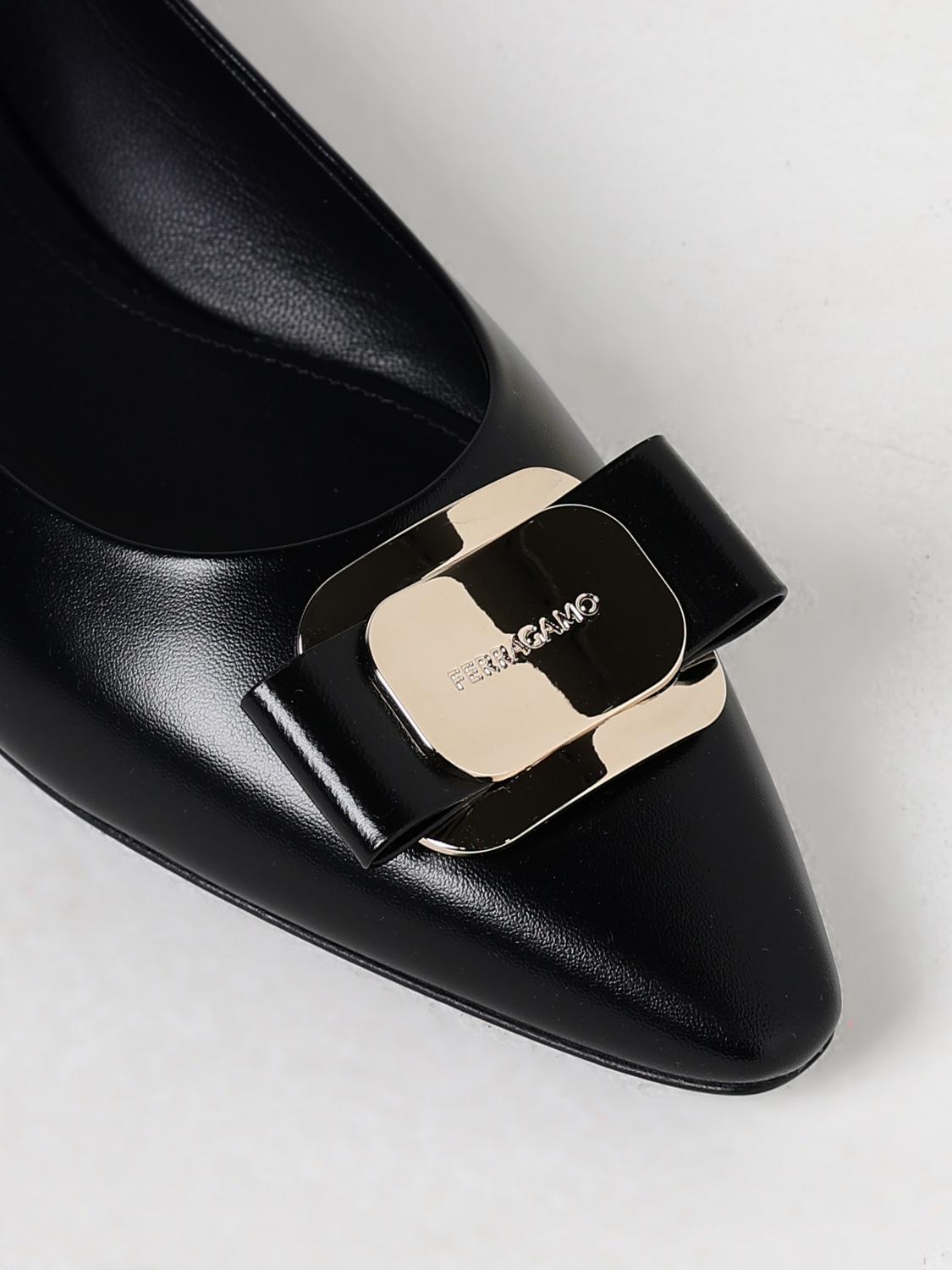 FERRAGAMO: Ballet flats woman - Black | Ferragamo ballet