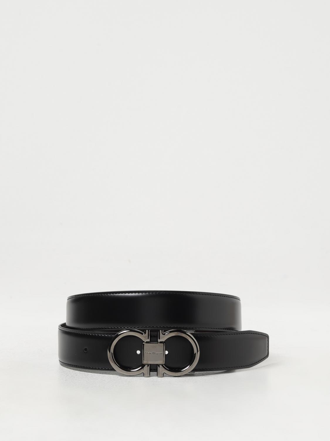 FERRAGAMO BELT: Belt men Ferragamo, Black - Img 1