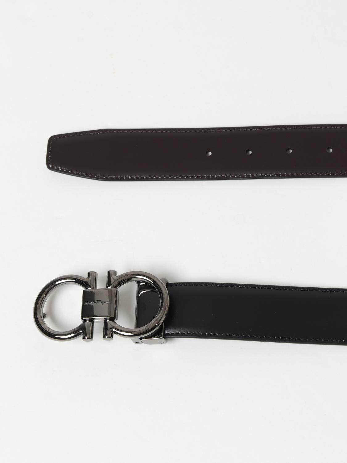 FERRAGAMO BELT: Belt men Ferragamo, Black - Img 2