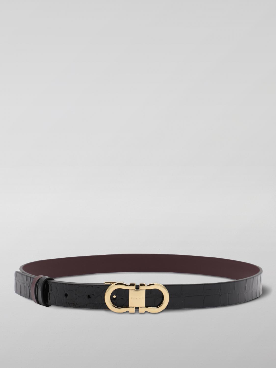 FERRAGAMO BELT: Belt woman Ferragamo, Black - Img 1