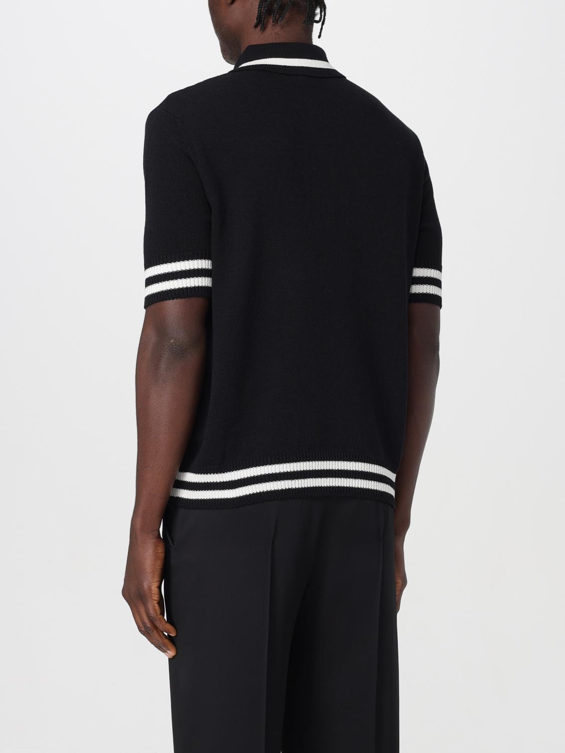 BALMAIN POLO SHIRT: Polo shirt men Balmain, Black - Img 2