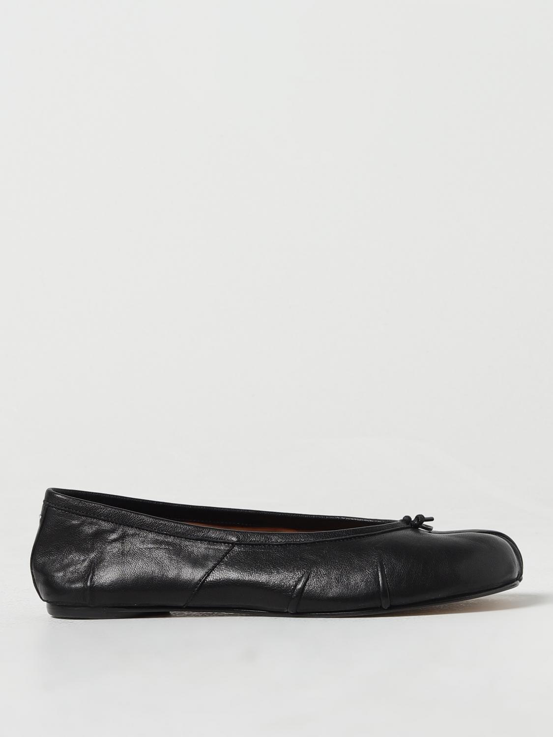 Maison Margiela Tabi Leather Ballerinas - Black | S58WZ0127P6378