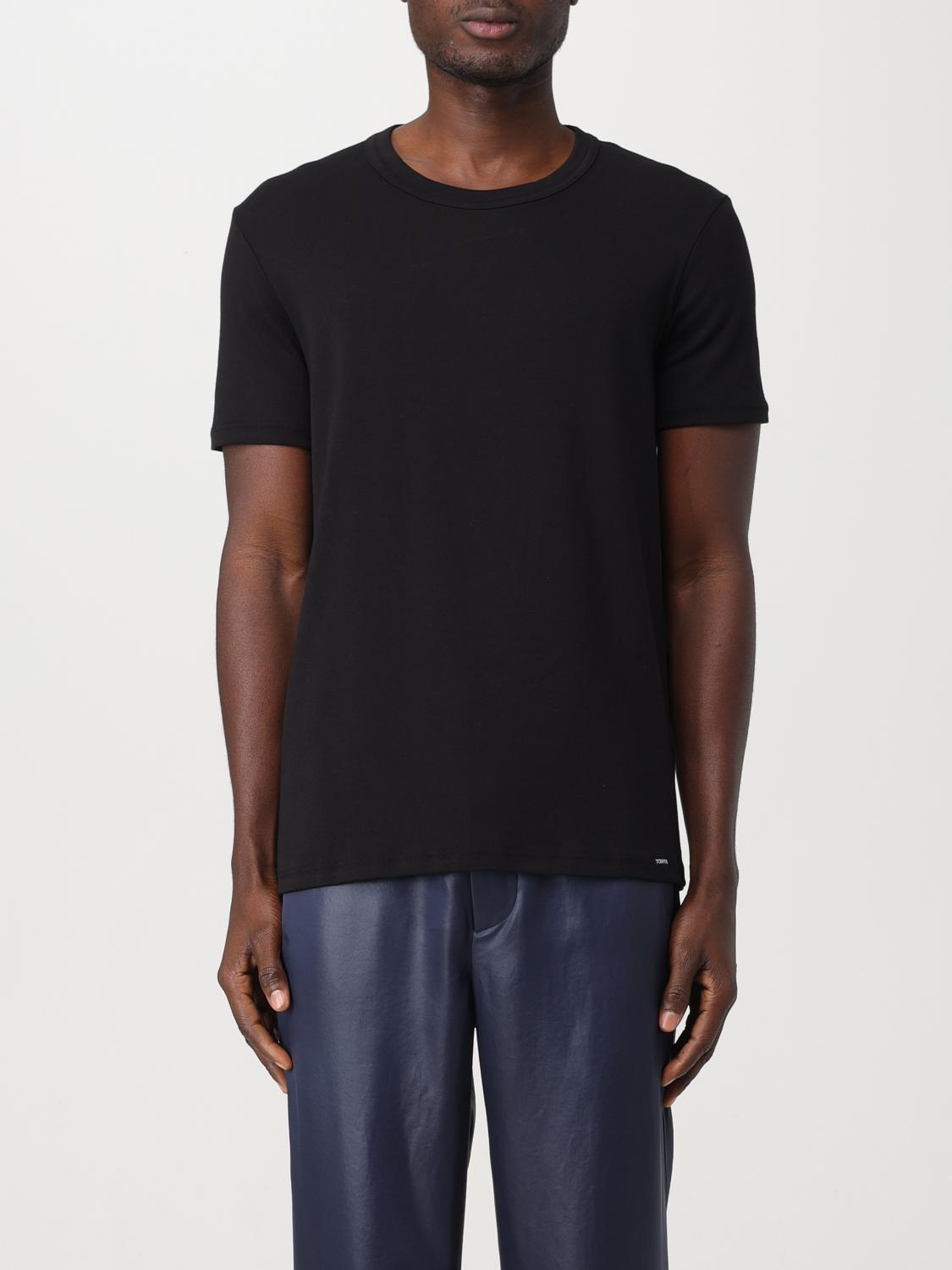 TOM FORD T-SHIRT: T-shirt Tom Ford in jersey di cotone , Nero - Img 2