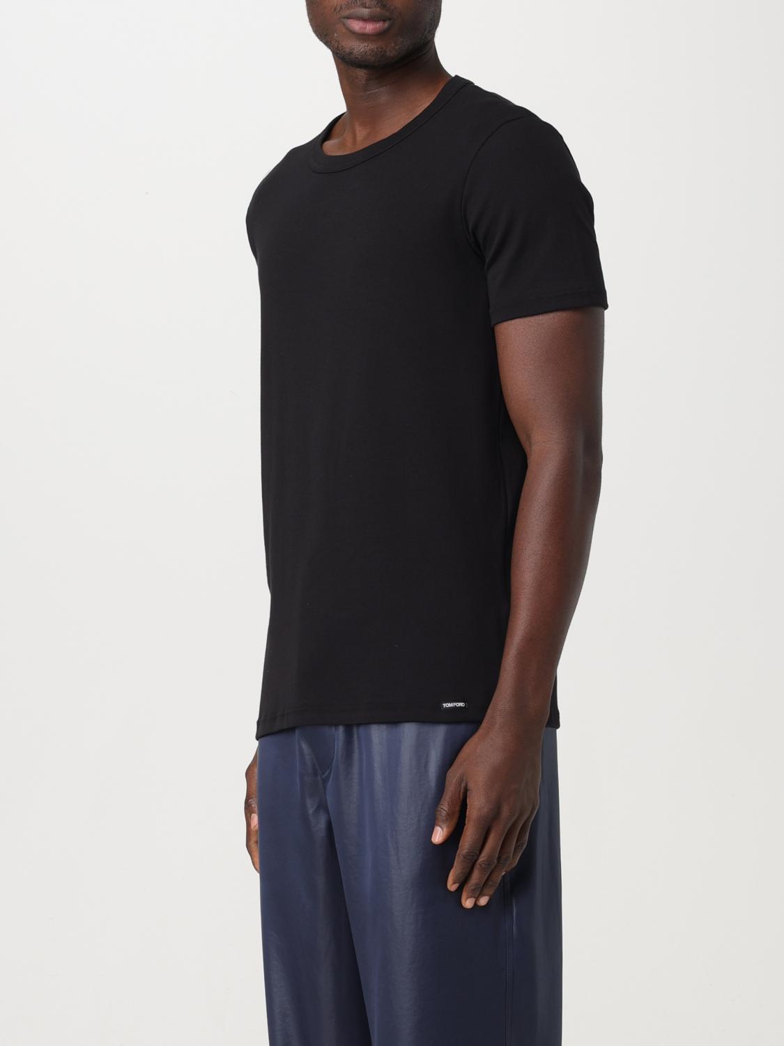 TOM FORD T-SHIRT: T-shirt Tom Ford in jersey di cotone , Nero - Img 4