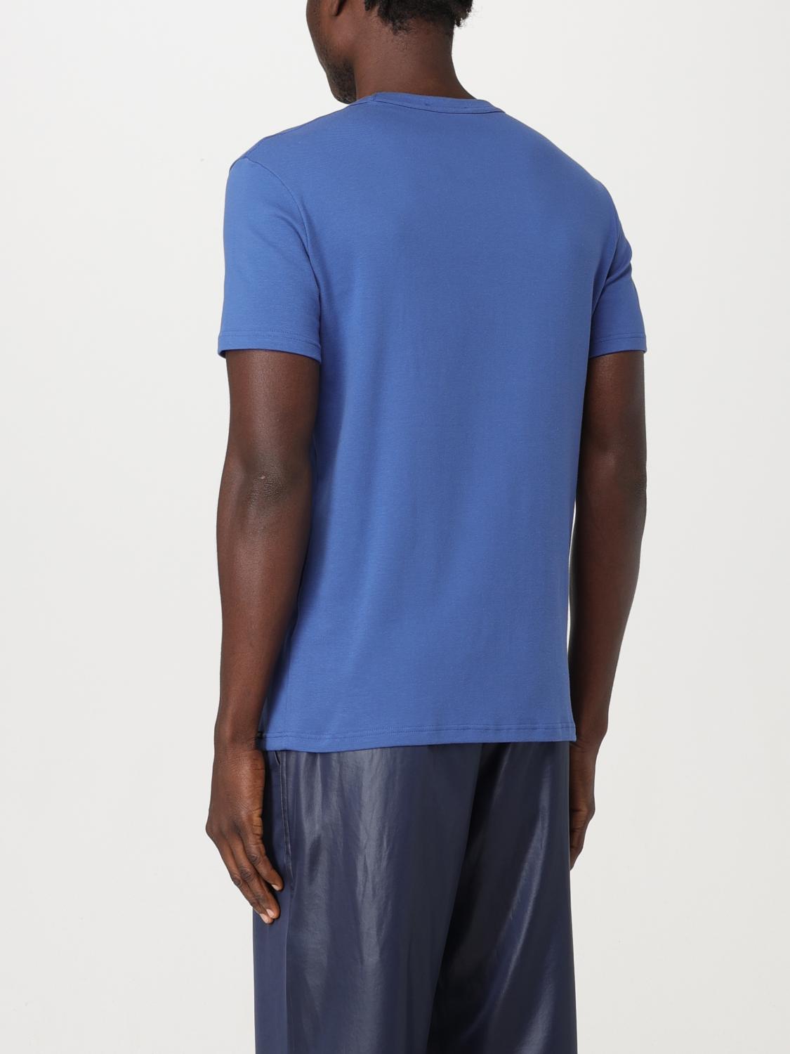 TOM FORD T-SHIRT: T-shirt Tom Ford in jersey di cotone , Blue - Img 3
