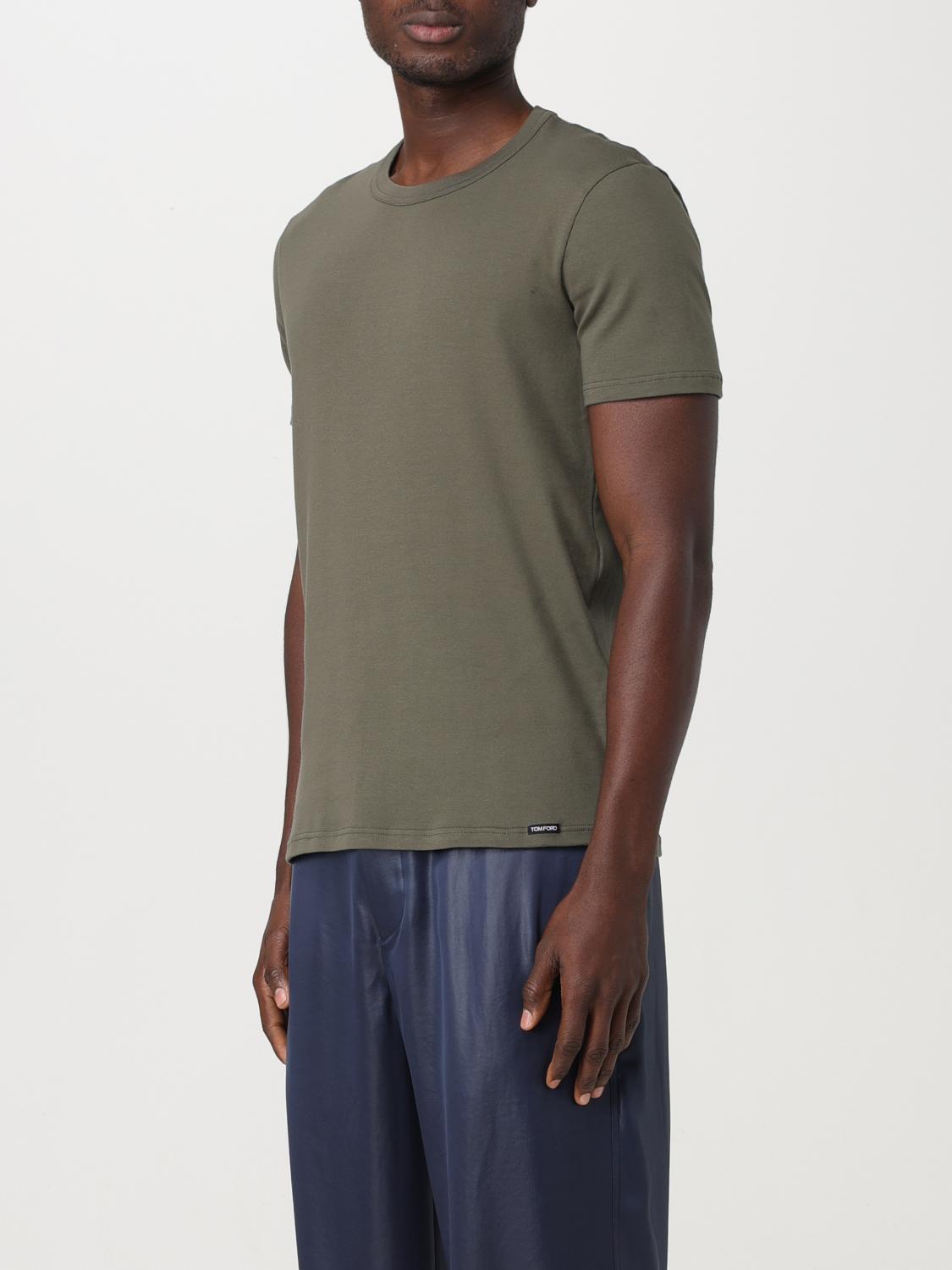 TOM FORD T-SHIRT: T-shirt Tom Ford in jersey di cotone , Verde - Img 4