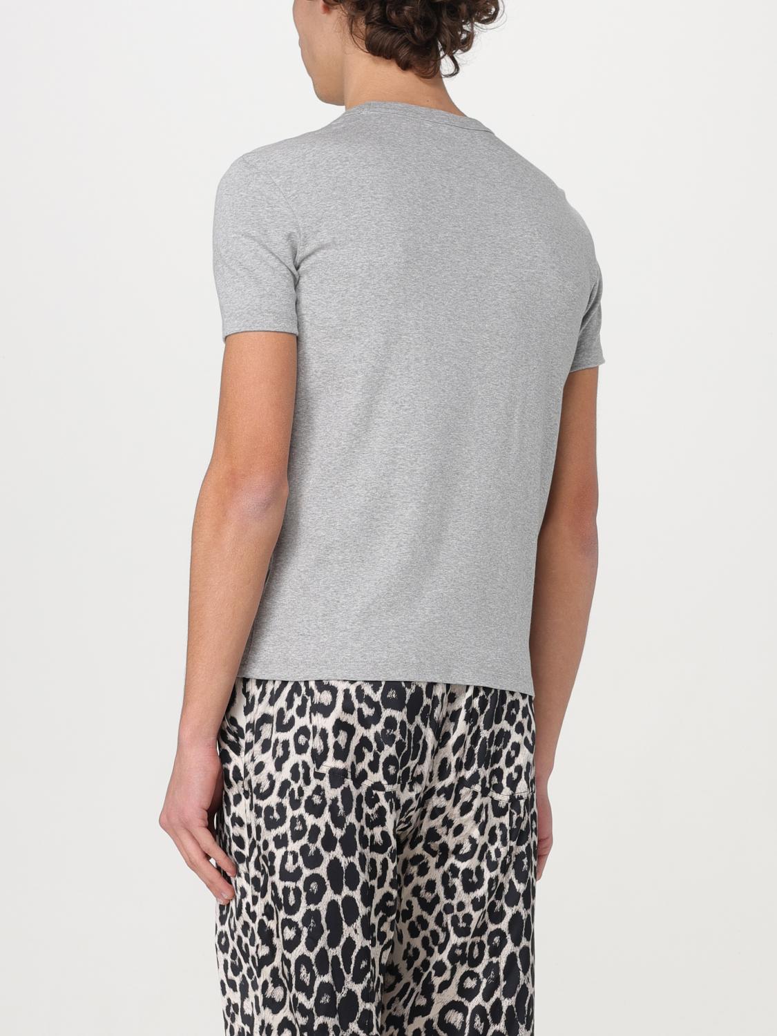 TOM FORD T-SHIRT: T-shirt Tom Ford in jersey di cotone , Grigio - Img 3