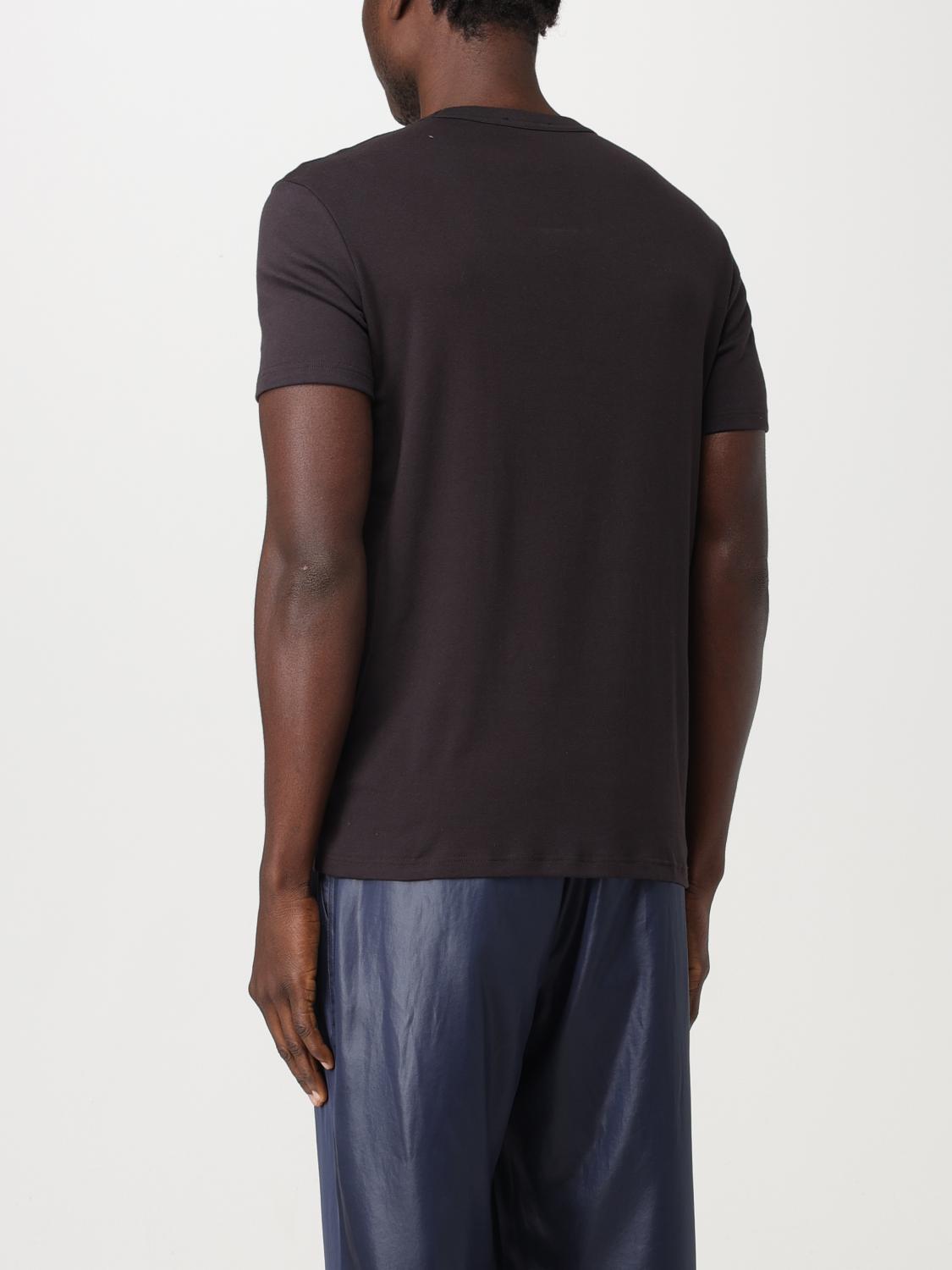 TOM FORD T-SHIRT: T-shirt Tom Ford in jersey di cotone , Marrone - Img 3