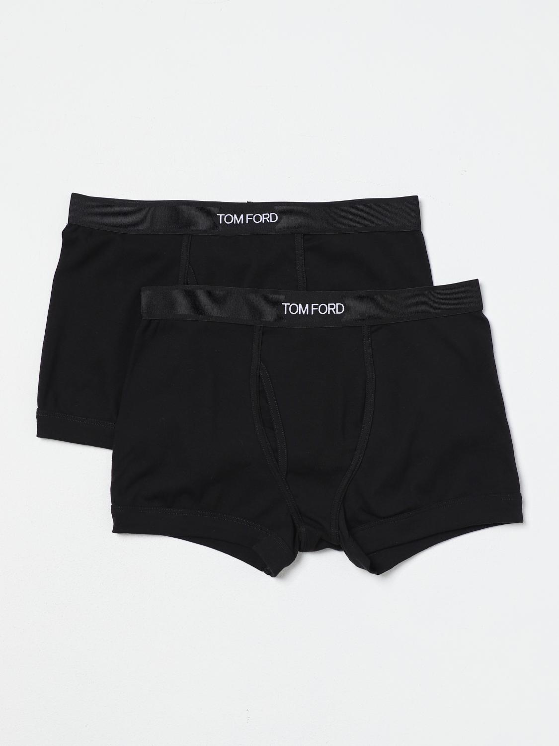 TOM FORD UNDERWEAR: Tom Ford Set of 2 Stretch Cotton Boxers, Black - Img 1