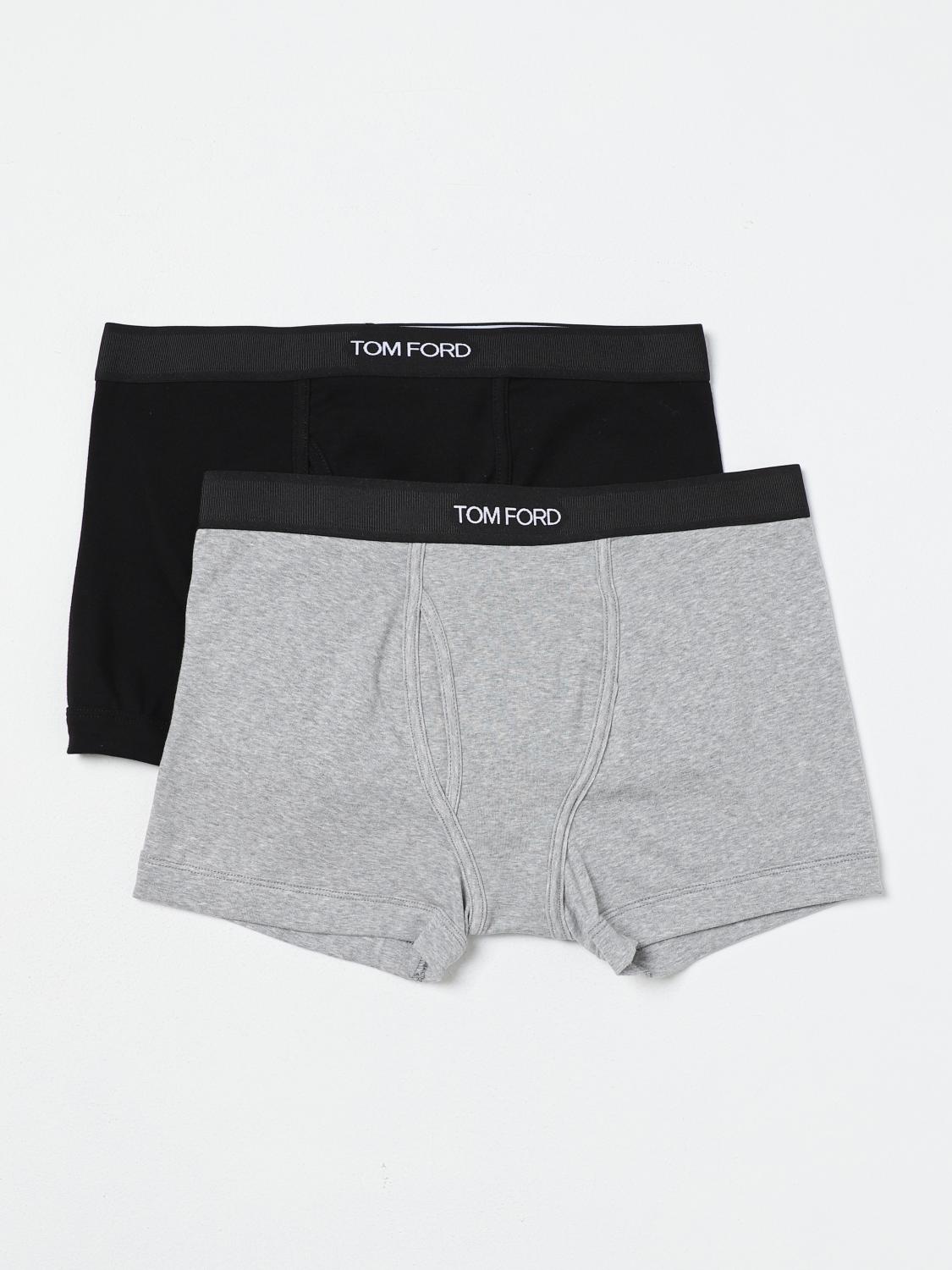 TOM FORD ROPA INTERIOR: Set de 2 bóxers Tom Ford de algodón elástico, Negro 1 - Img 1