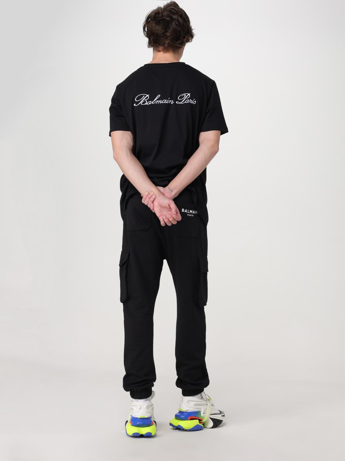 Balmain パンツ メンズ - ブラック | CH1OB295BC64 | GIGLIO.COM