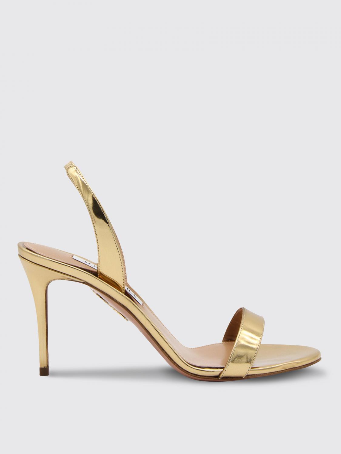 シューズ・サンダルその他 AQUAZZURA Woman Heeled sandals Gold SNBMIDS0SSY SOG Tessa Sandal 85 GOLD Aquazzura@ Official