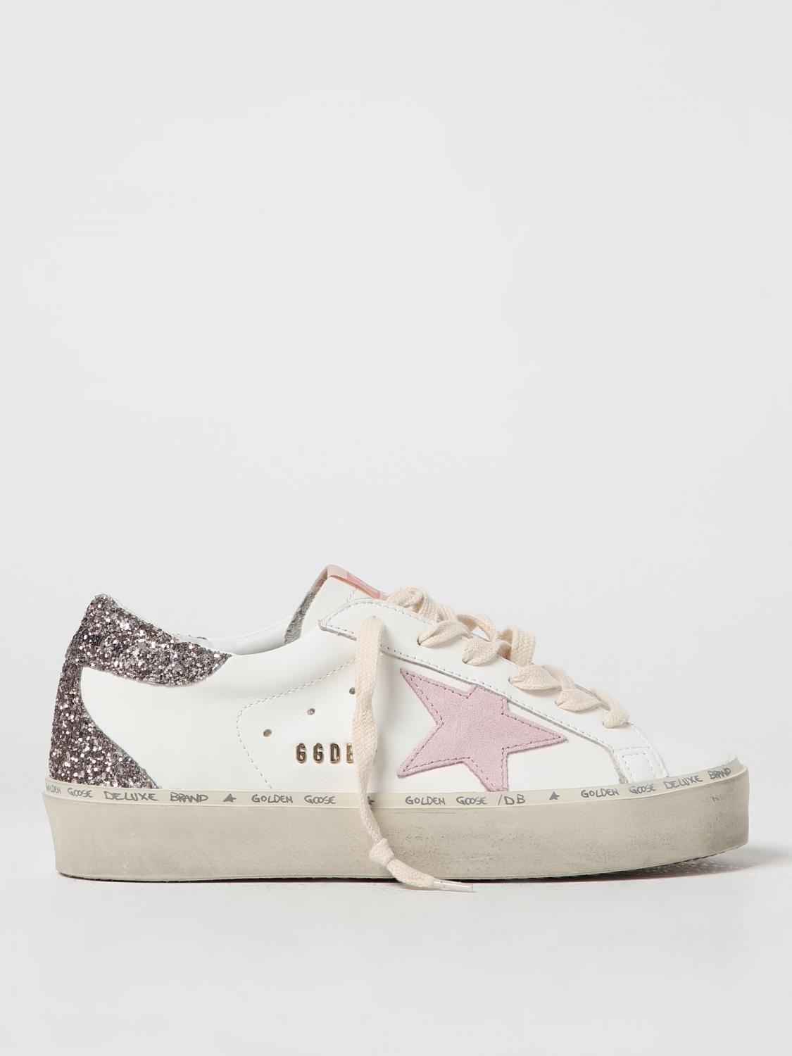 Giglio Sneakers Hi Star Classic Golden Goose in pelle e glitter