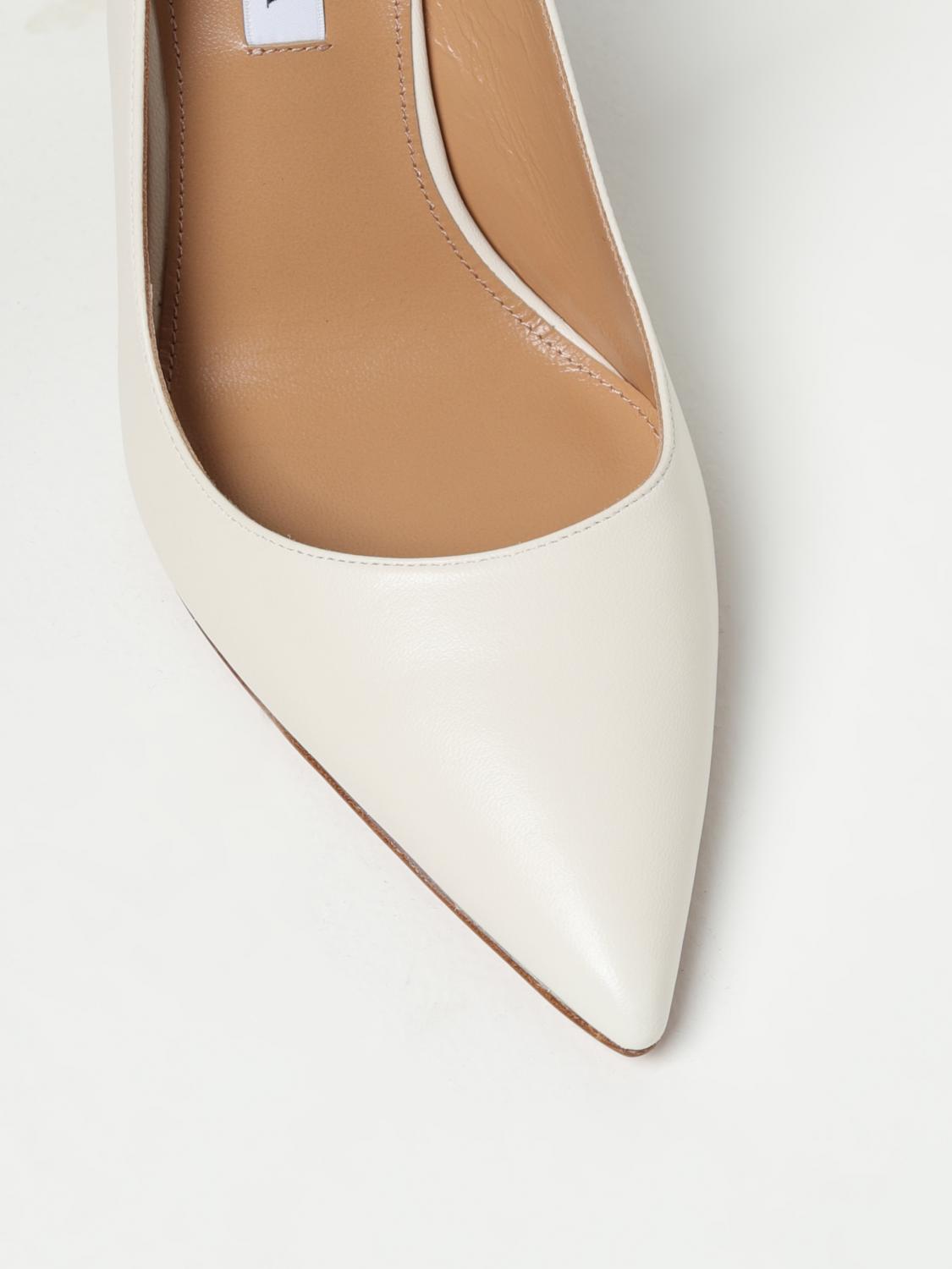 AQUAZZURA DÉCOLLETÉ: Décolleté Bow Tie Aquazurra in nappa, Bianco - Img 4