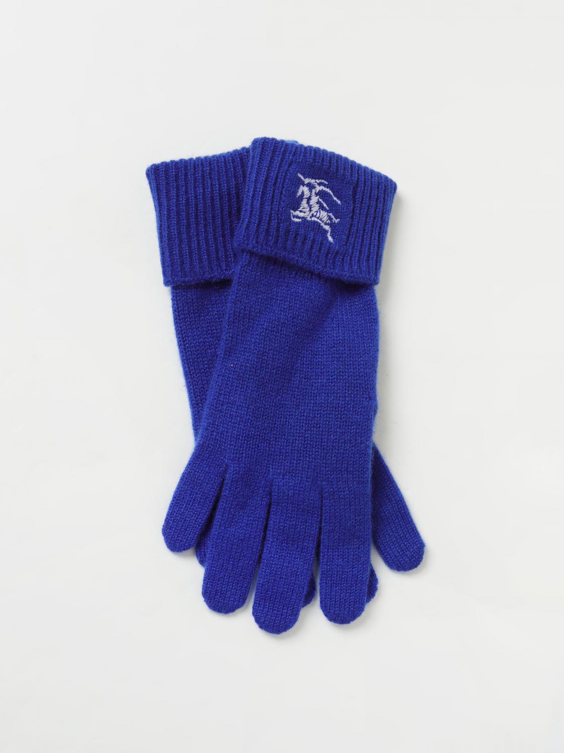 BURBERRY GUANTES: Guantes hombre Burberry, Azul Oscuro - Img 1