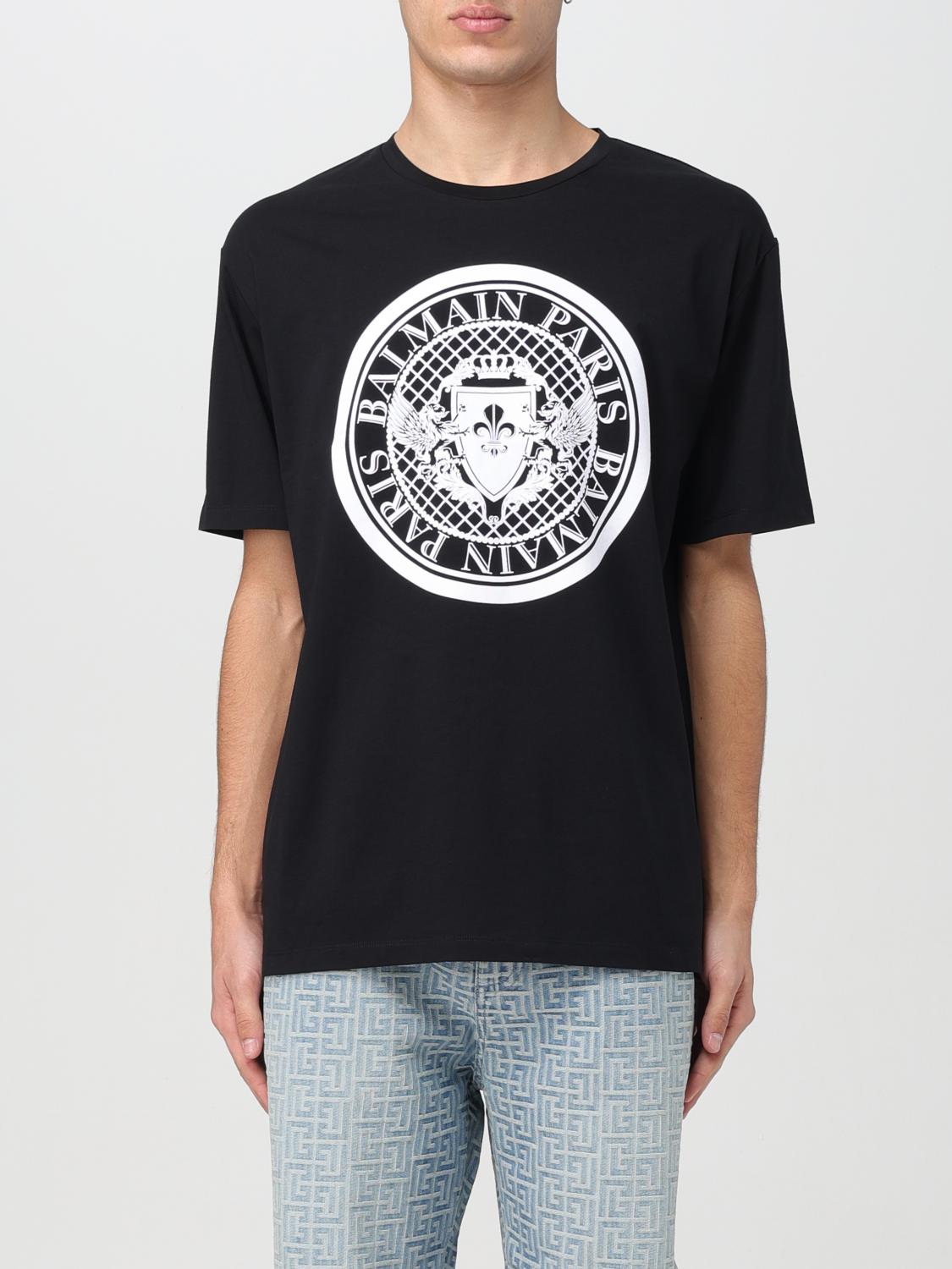 Giglio T-shirt Balmain con stemma logo