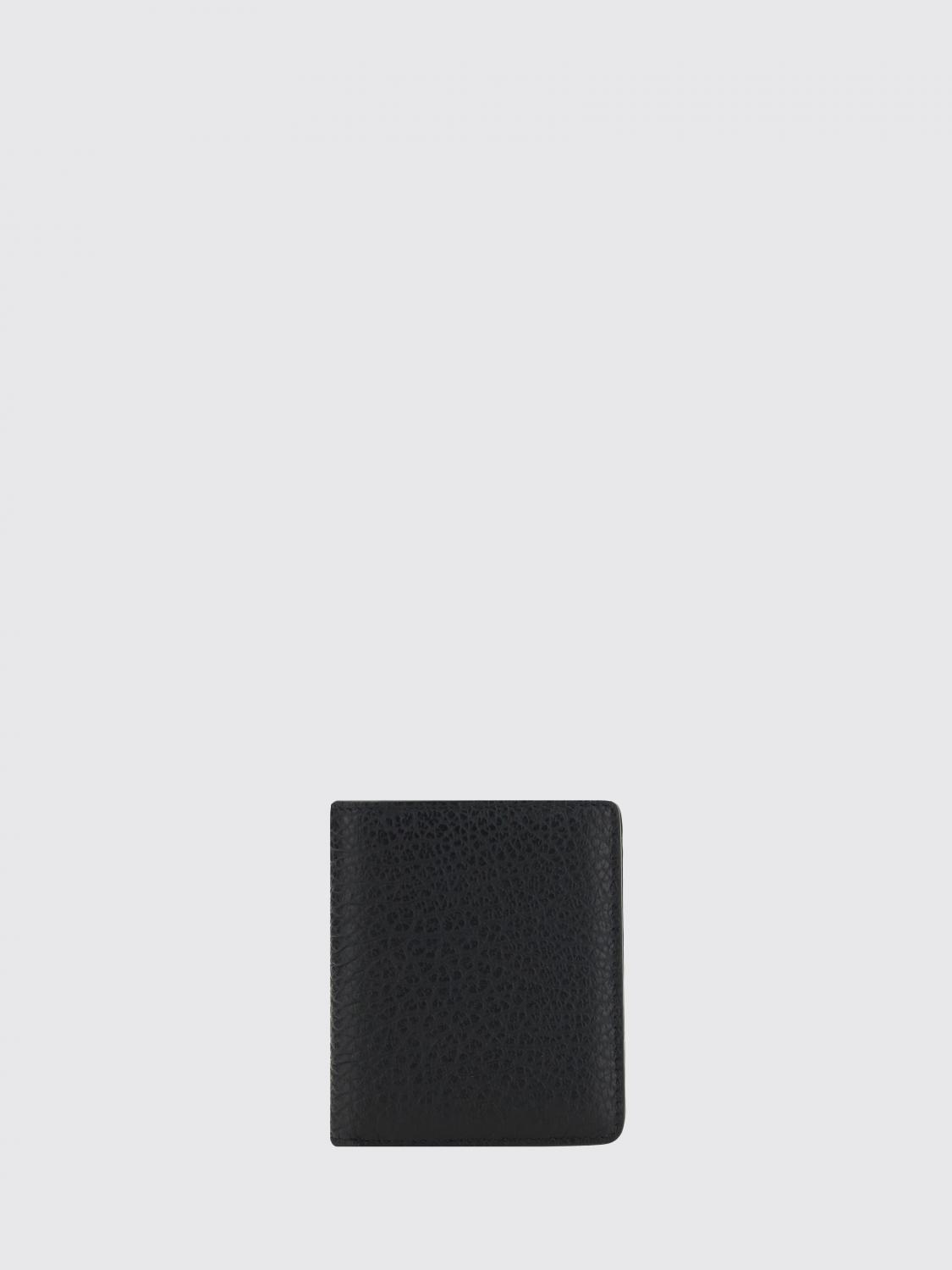 MAISON MARGIELA GELDBÖRSE: Maison Margiela Geldbörse aus genarbtem Leder, Schwarz - Img 1