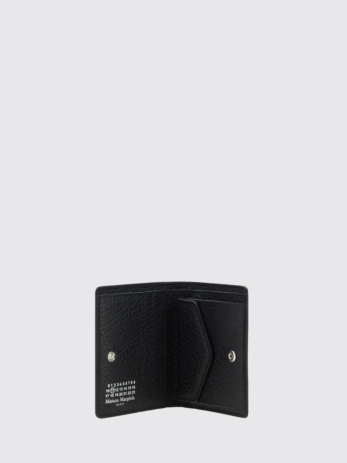 MAISON MARGIELA GELDBÖRSE: Maison Margiela Geldbörse aus genarbtem Leder, Schwarz - Img 2