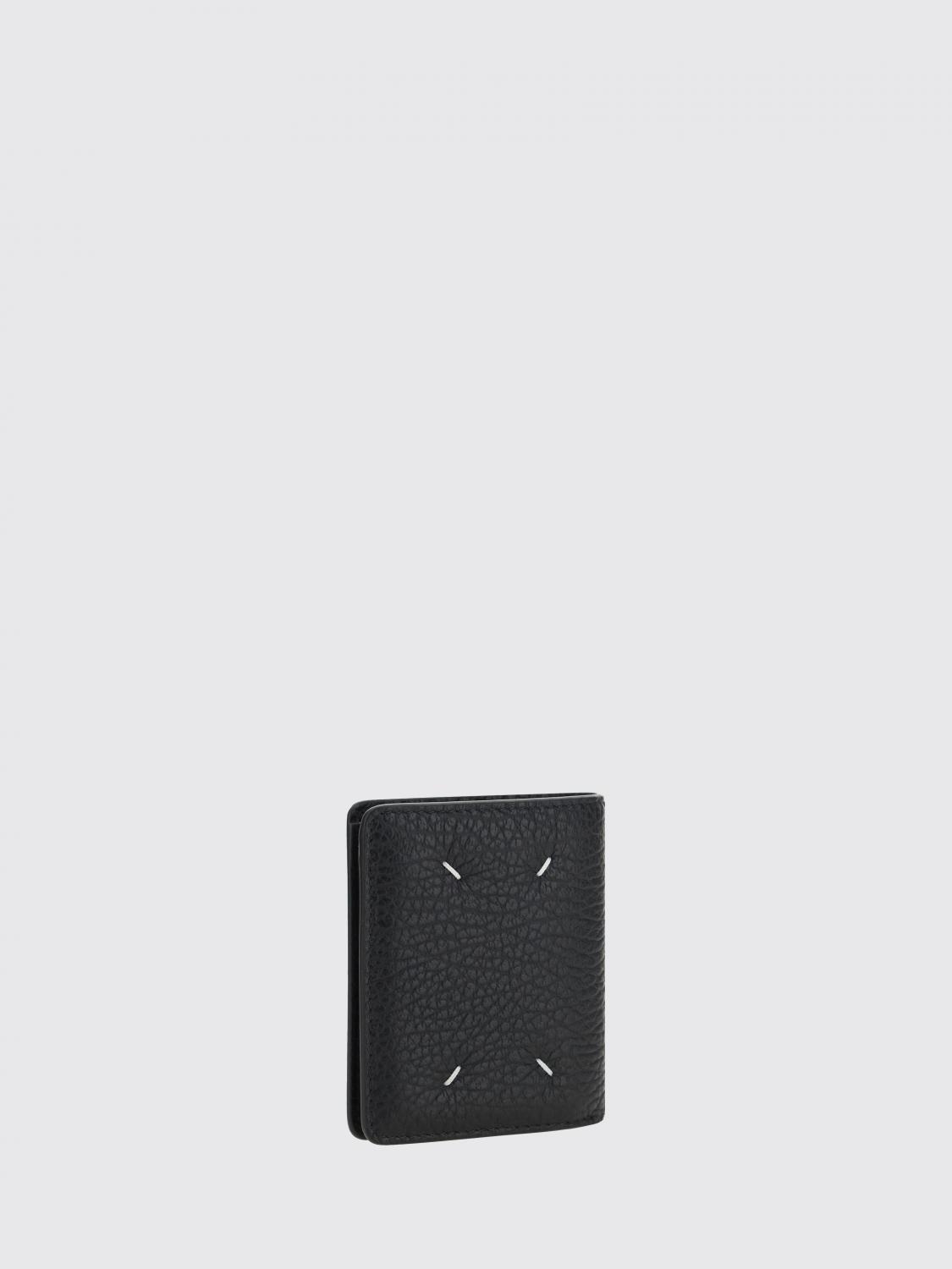 MAISON MARGIELA GELDBÖRSE: Maison Margiela Geldbörse aus genarbtem Leder, Schwarz - Img 3
