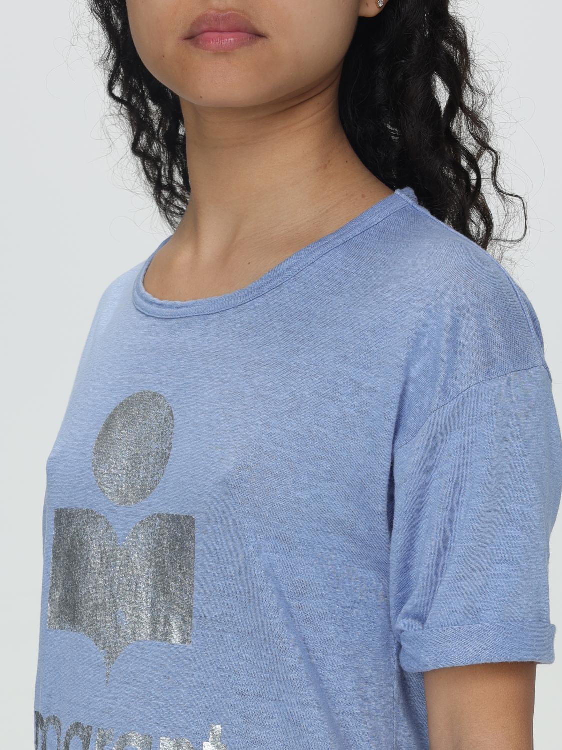 ISABEL MARANT ETOILE T恤: T恤 女士 Isabel Marant Etoile, 蓝色 - Img 3