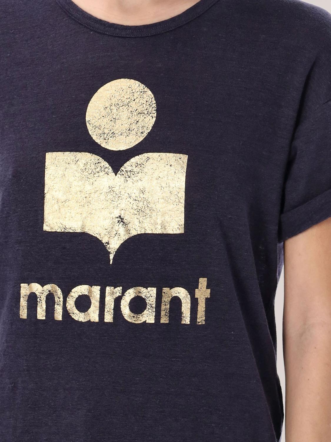 ISABEL MARANT ETOILE T恤: T恤 女士 Isabel Marant Etoile, 蓝色 1 - Img 3