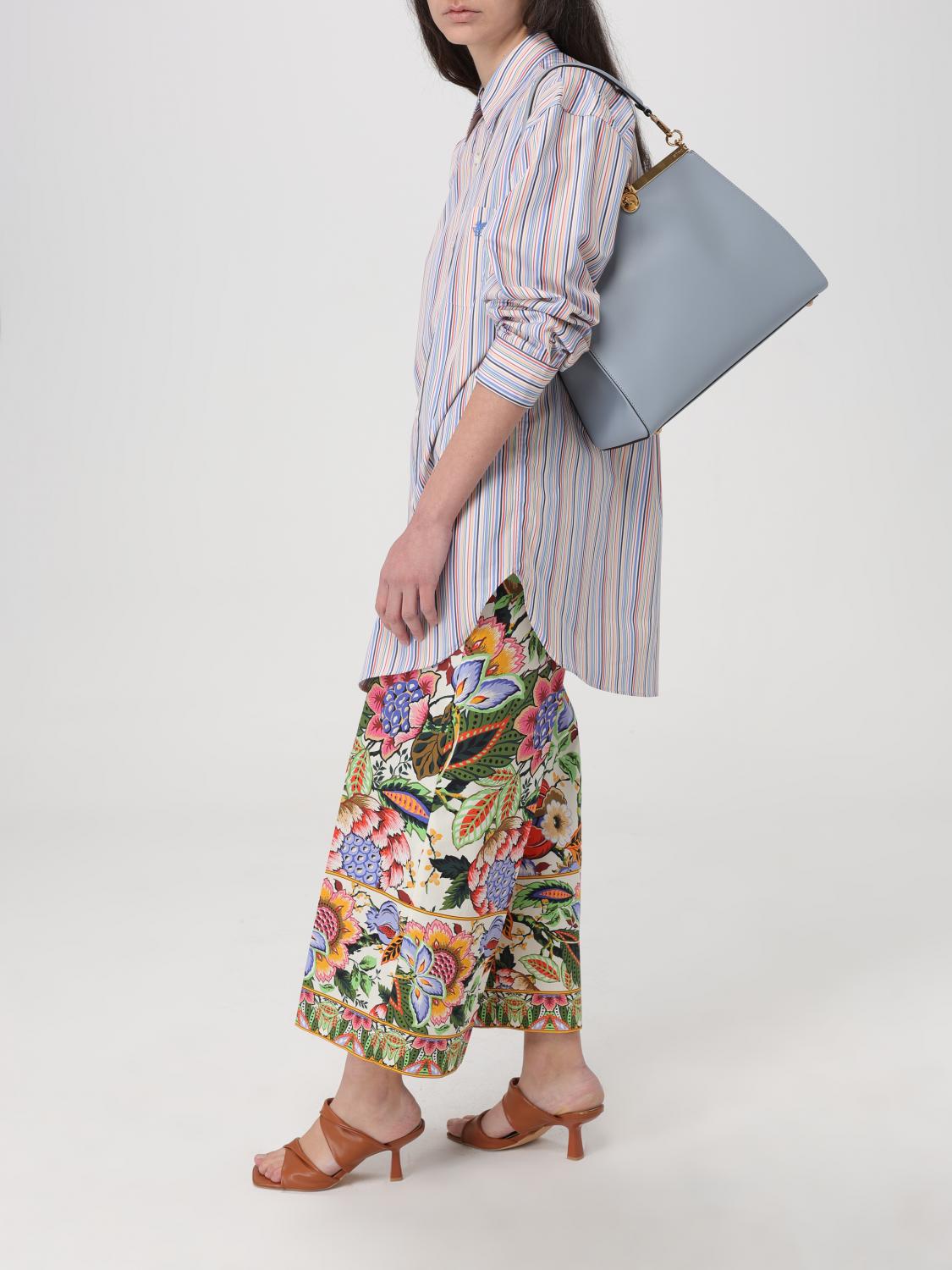 ETRO SCHULTERTASCHE: Handtasche damen Etro, Blau - Img 2