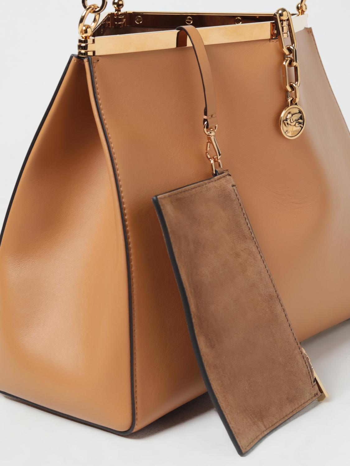 ETRO SCHULTERTASCHE: Handtasche damen Etro, Beige - Img 4