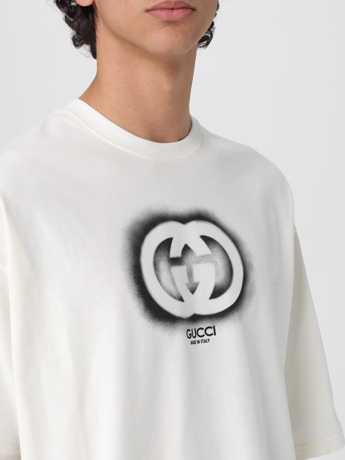 Tシャツ ホワイト GUCCI 新品タグ付き US GUCCI® | white in print with T-shirt jersey Cotton トップス