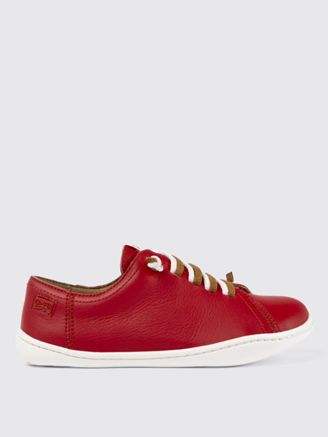 CAMPER SNEAKERS: Sneakers Peu Camper in pelle, Rosso - Img 1