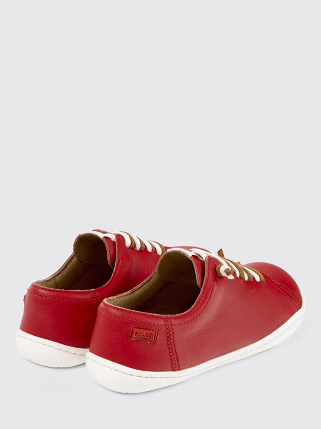 CAMPER SNEAKERS: Sneakers Peu Camper in pelle, Rosso - Img 3