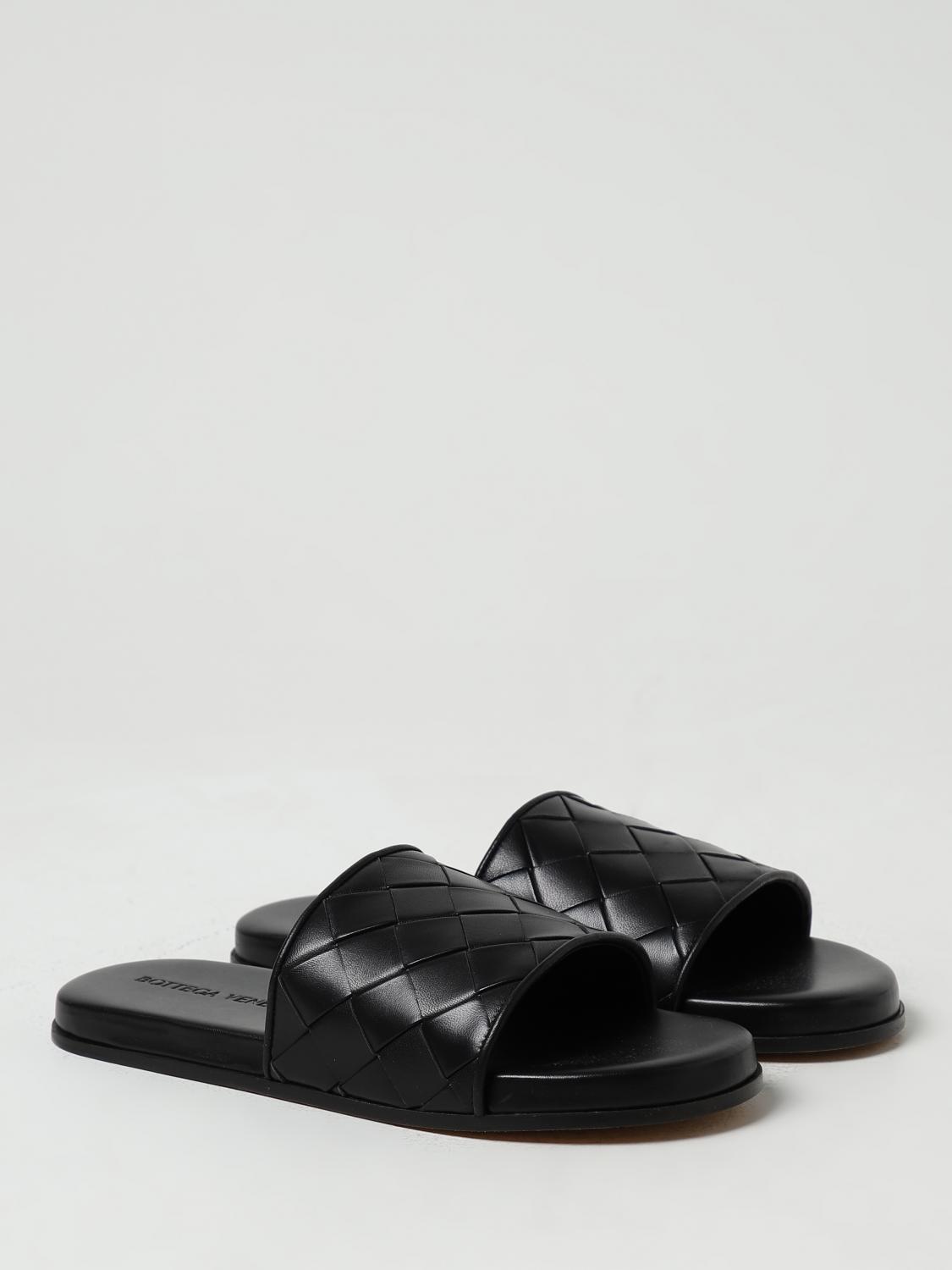 Bottega Veneta サンダル メンズ - ブラック | 775314V2ED0 | GIGLIO.COM