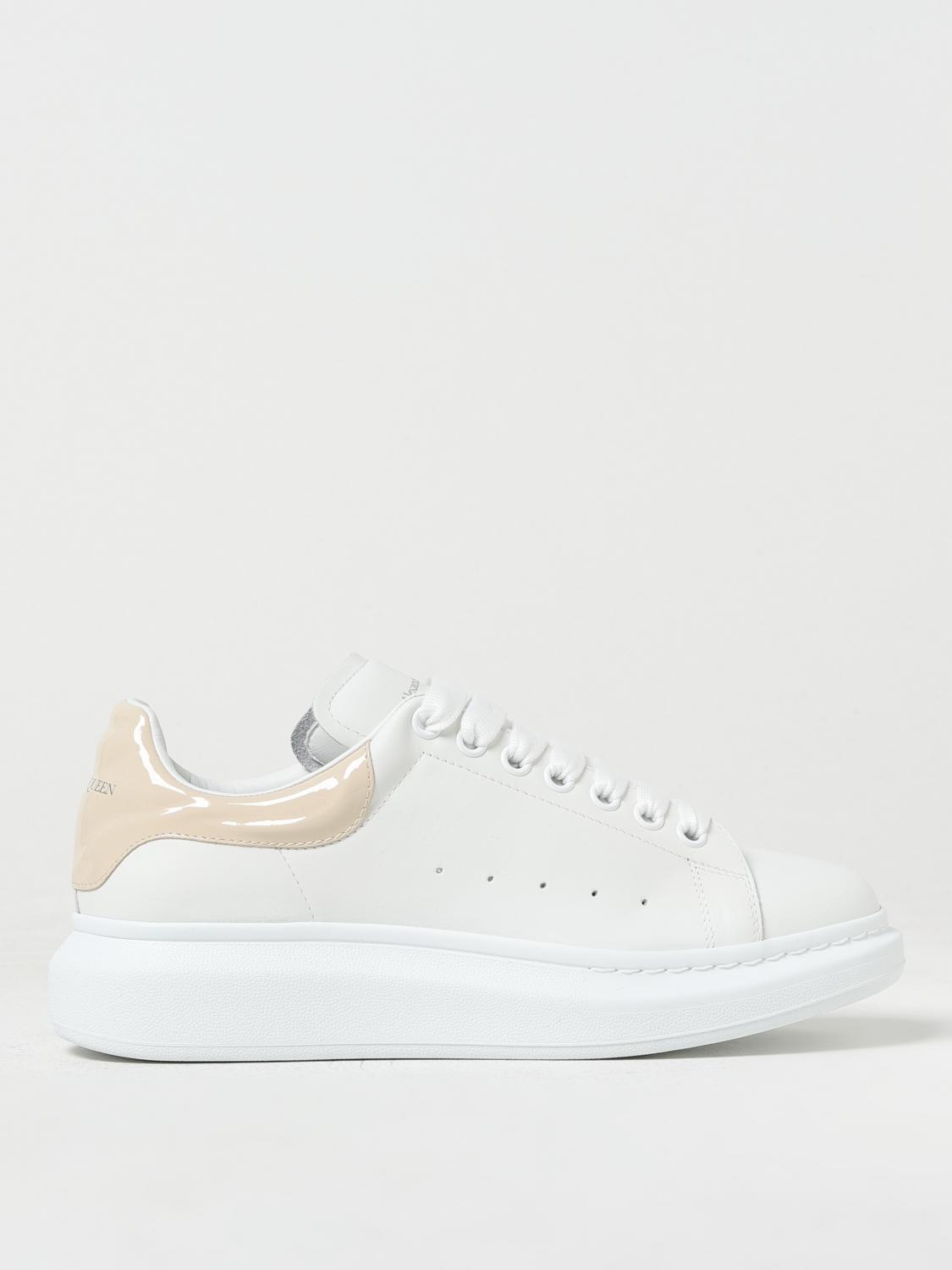 MCQUEEN SNEAKERS: Sneakers Larry McQueen in pelle, Bianco - Img 1