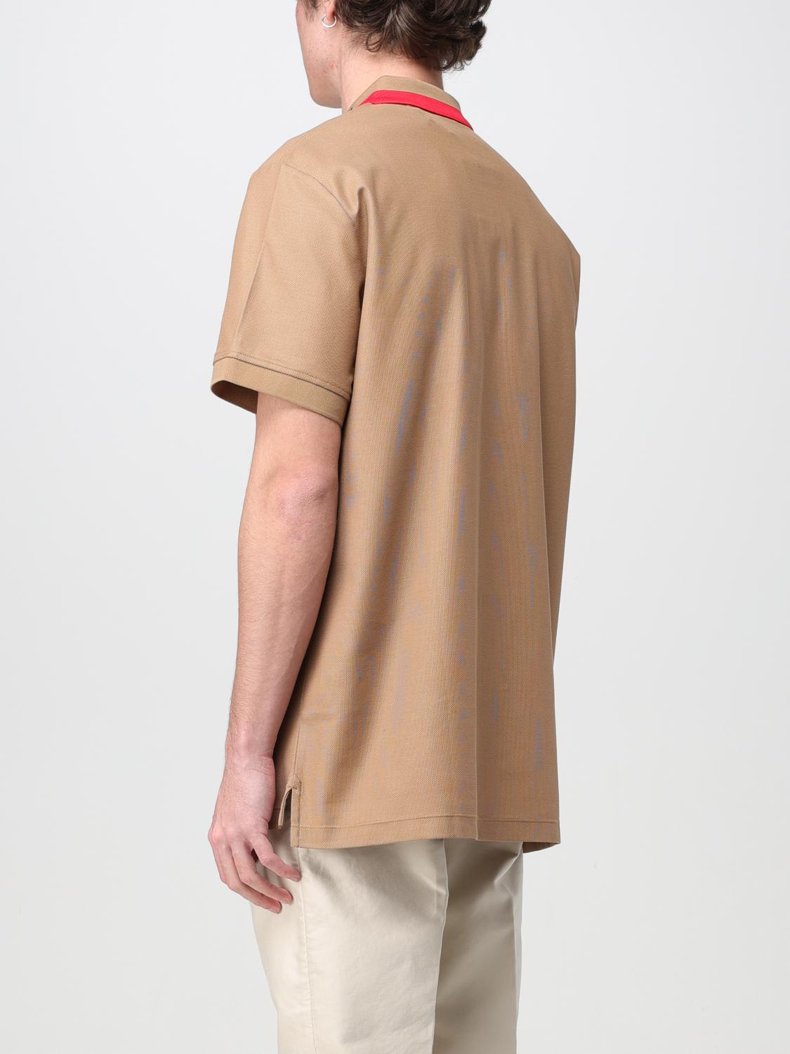 BURBERRY POLO SHIRT: T-shirt men Burberry, Beige - Img 3