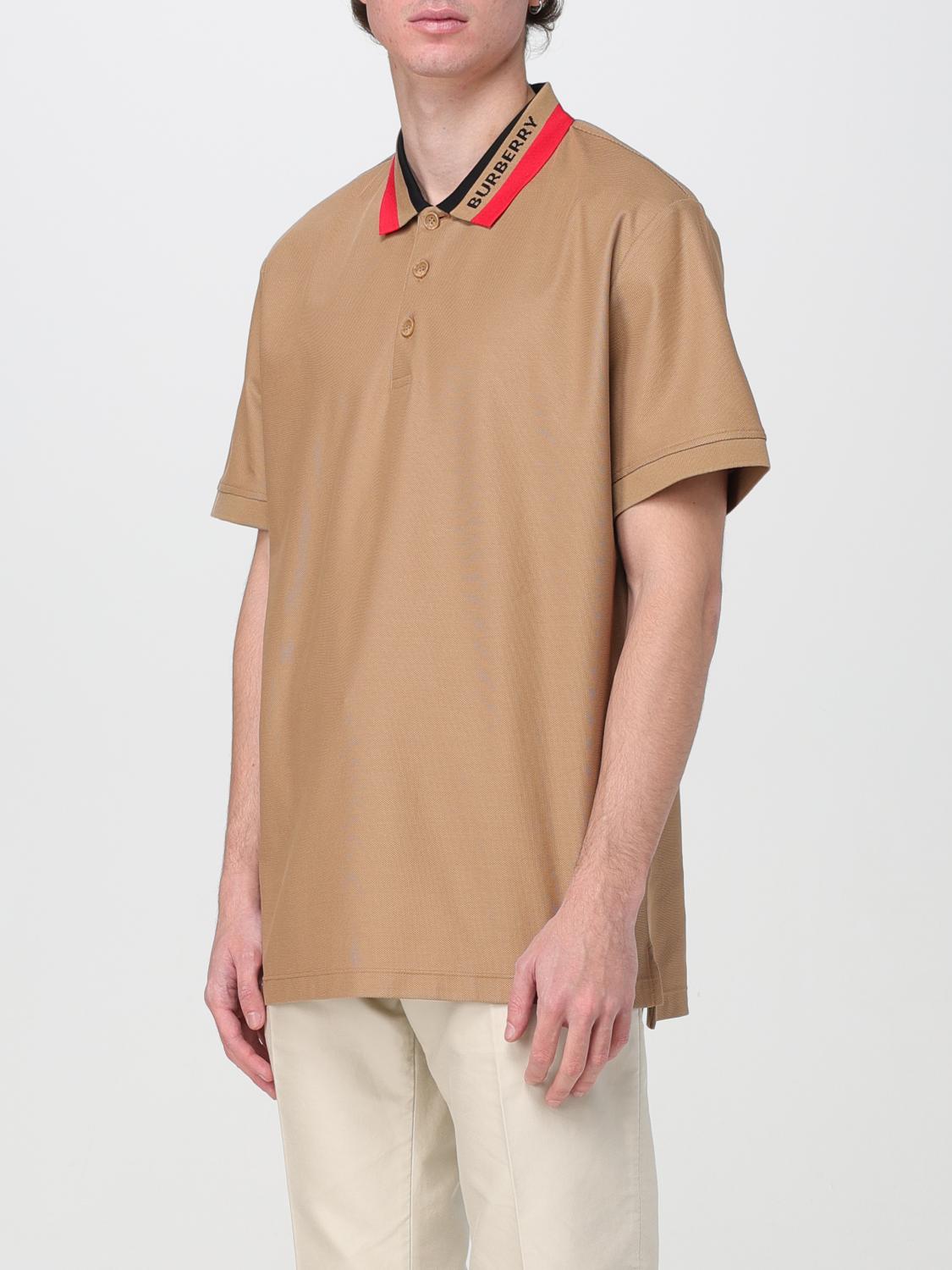 BURBERRY POLO SHIRT: T-shirt men Burberry, Beige - Img 4