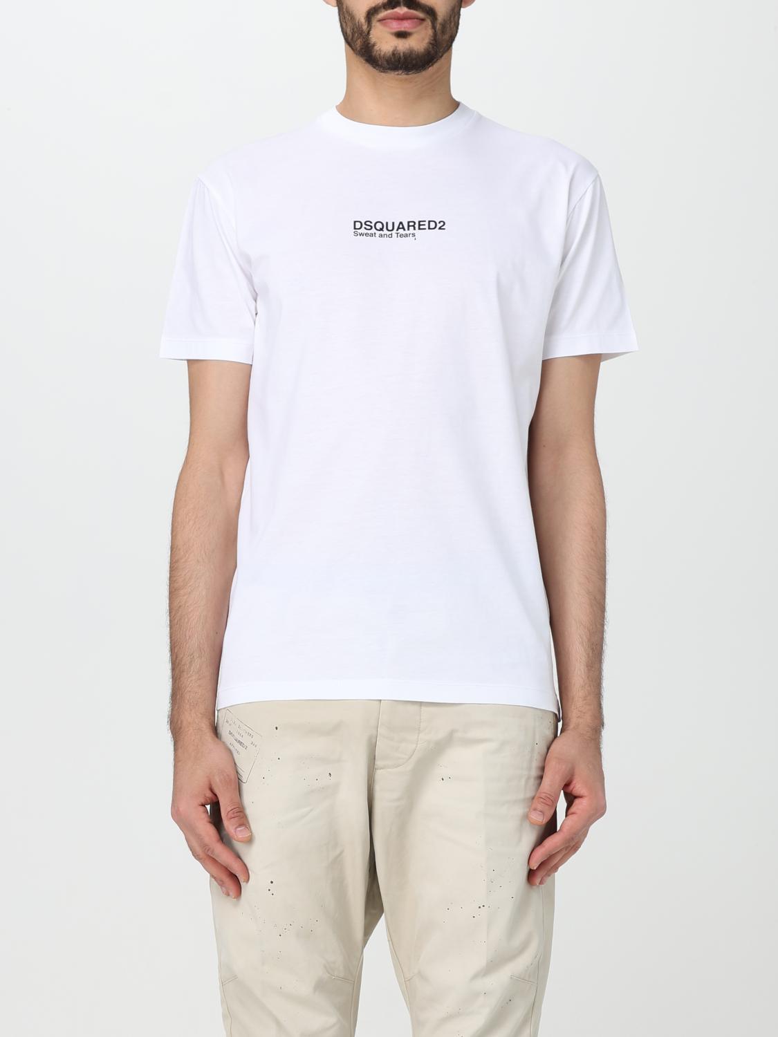 Dsquared2 T-shirt girocollo con logo frontale DQ03NG-D00MW