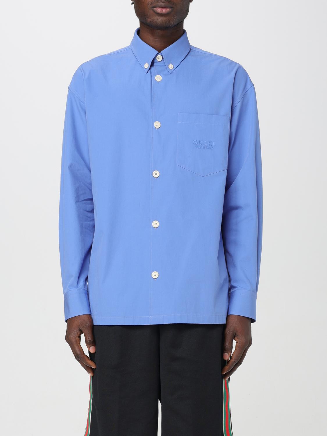 Gucci シャツ メンズ - ブルー | 770291ZAPC5 | GIGLIO.COM